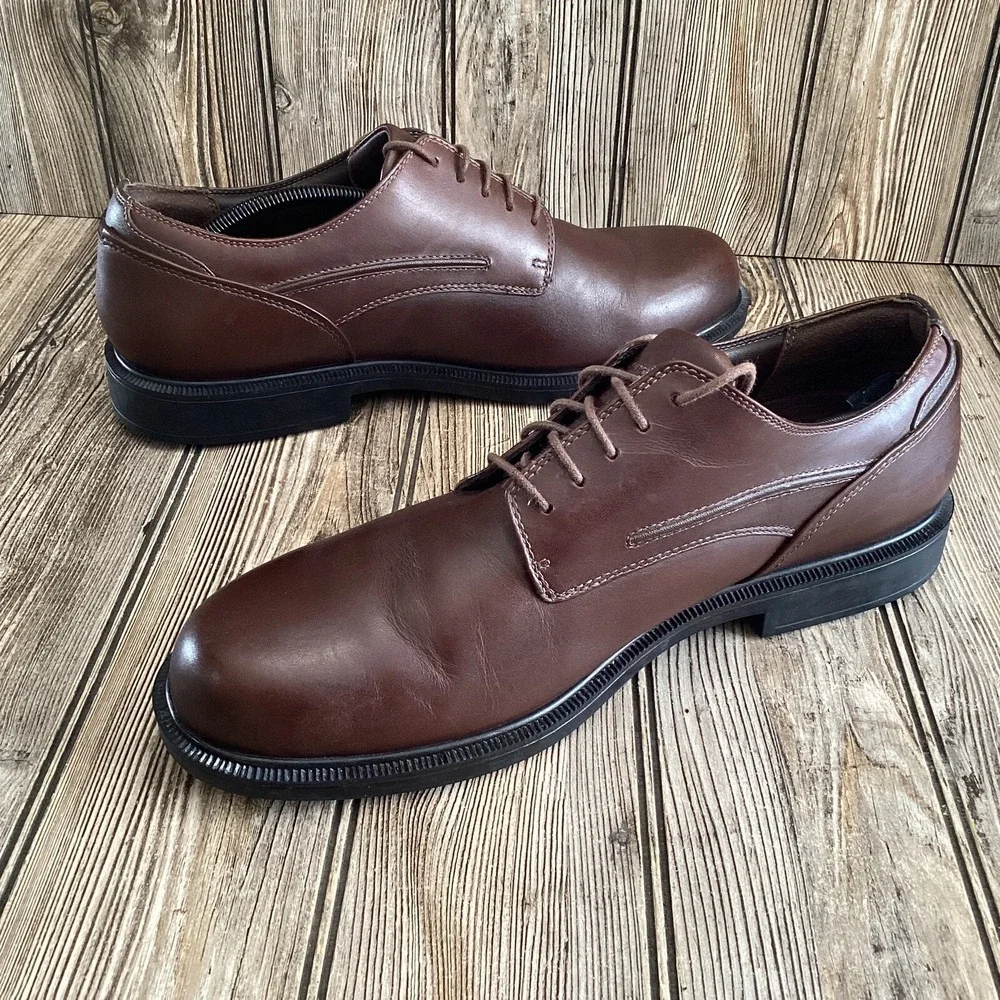 Dunham Men's Jericho Burlington Leather Waterproof Oxford Shoes MCT410SB Size 12
